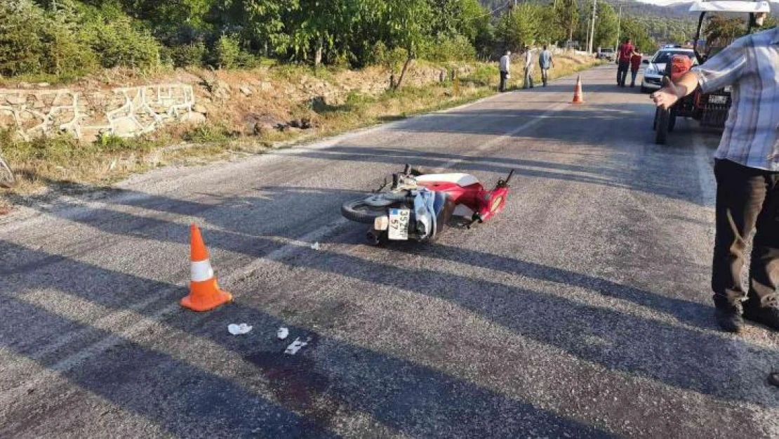 Otomobille çarpışan motosikletli sürücü öldü