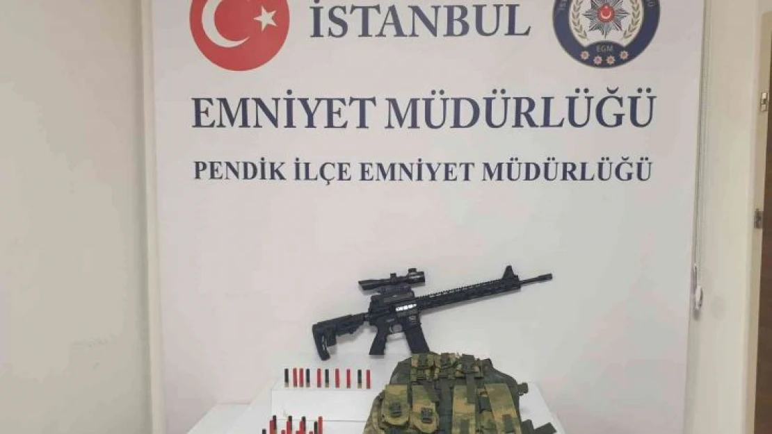 Pendik'te sosyal medya hesabından silah paylaşımı yapan yabancı uyruklu şahıs yakalandı