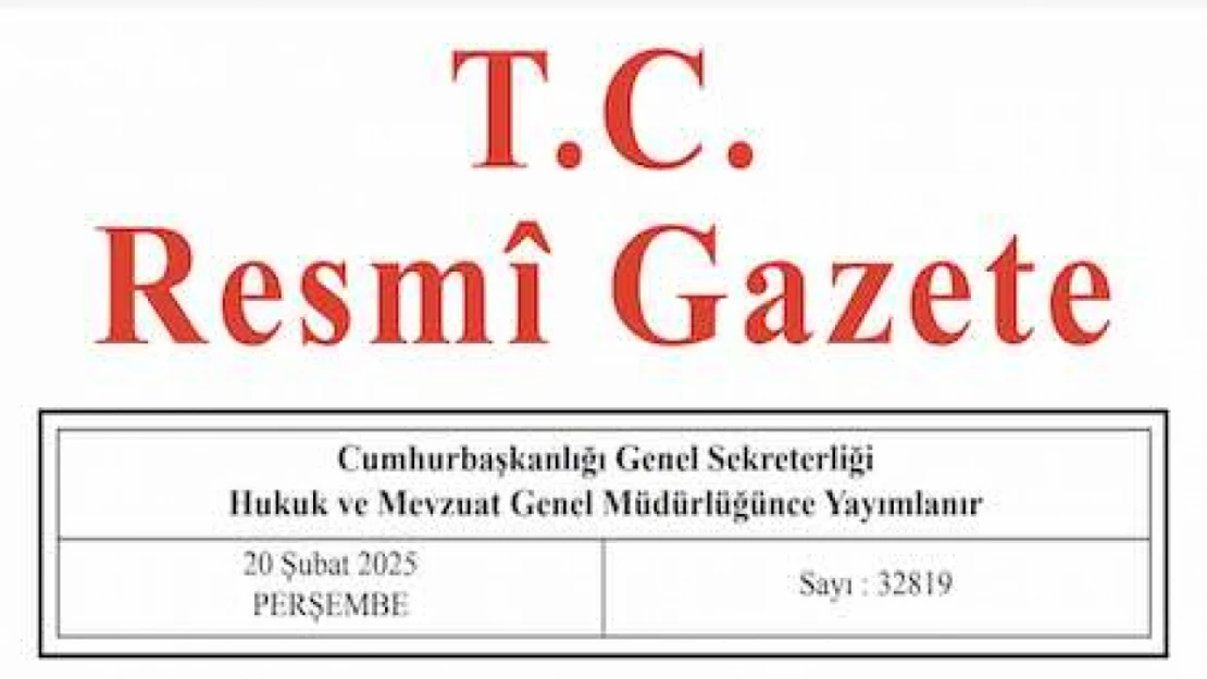 Resmi Gazete'de bugün (20.02.2024)