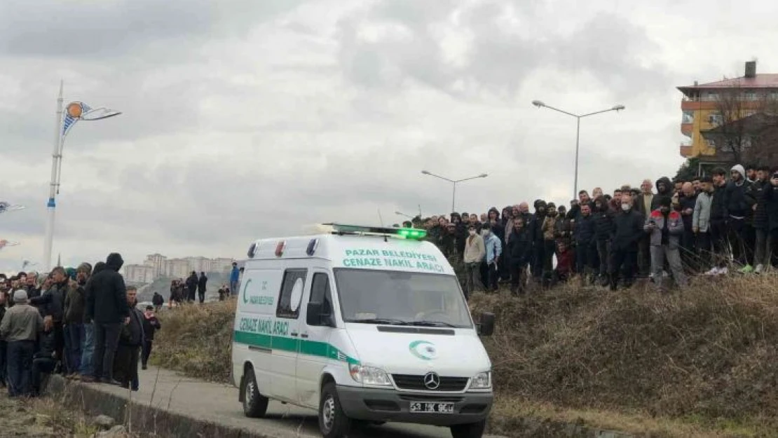 Rize'de kayıp şahısın öldürüldüğü şüphesi üzerine iş makinesi ile arama çalışma başlatıldı