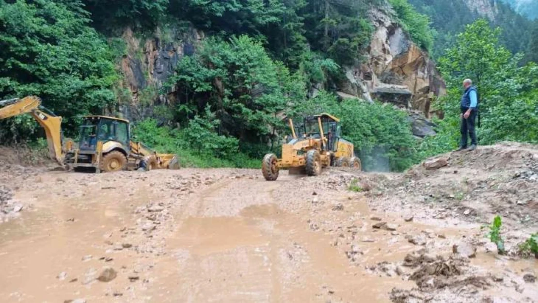 Rize'de sağanak yağış su baskınlarına neden oldu