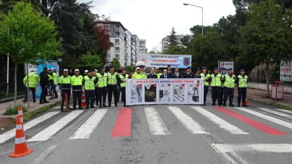 Samsun'da 'Yayalar İçin 5 Adımda Güvenli Trafik' uygulaması