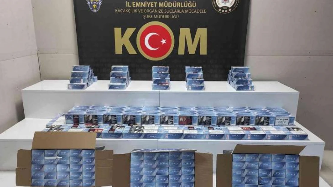 Samsun'da 70 bin dal geçersiz bandrollü boş makaron ele geçirildi