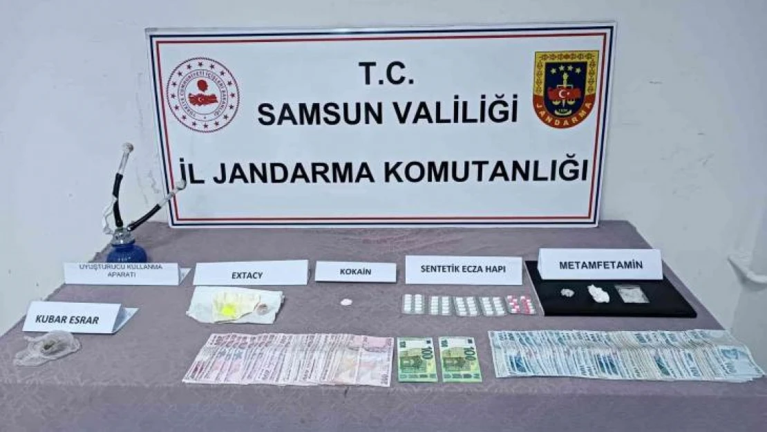 Samsun'da evinde uyuşturucu ele geçirilen şahıs gözaltına alındı