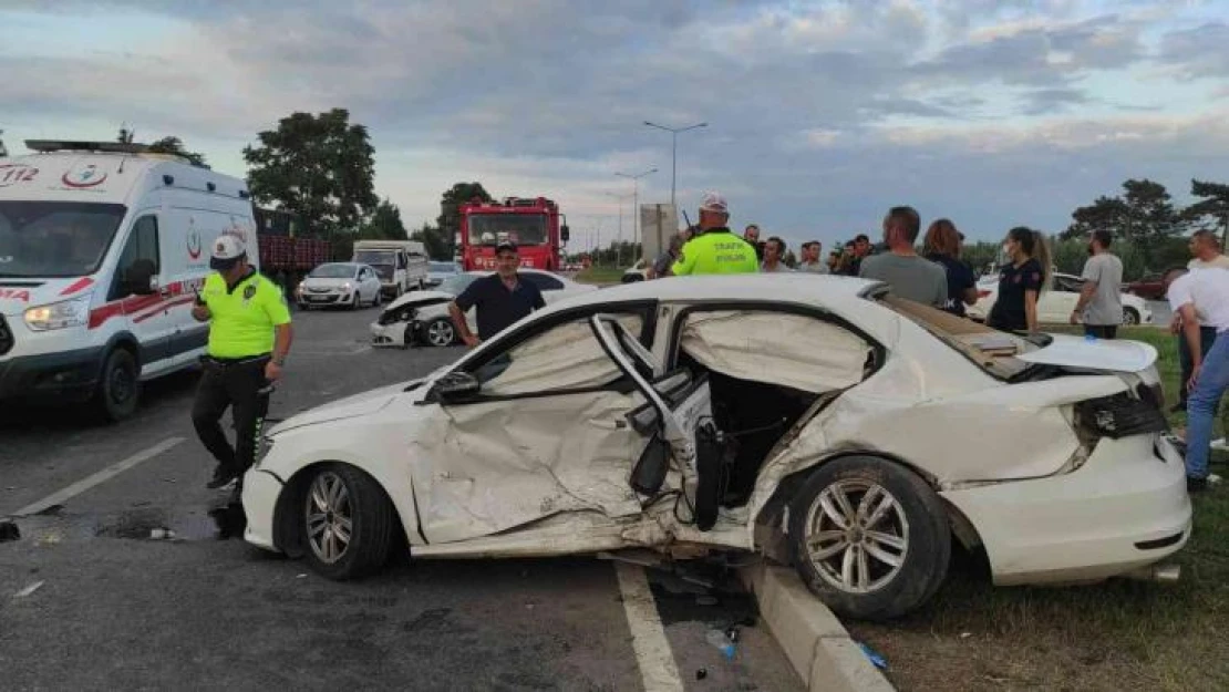 Samsun'da trafik kazası: 1 ölü, 8 yaralı