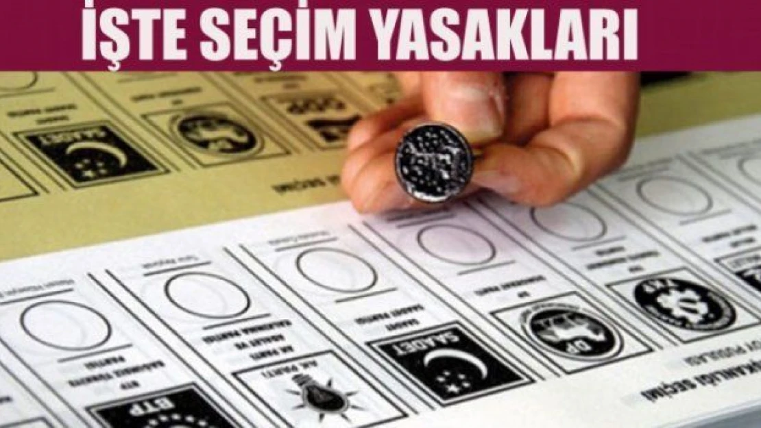 Seçim yasakları