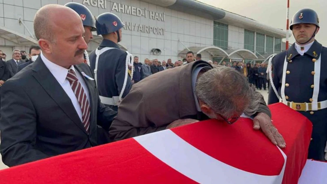 Şehit infaz koruma memuru Cengiz Yiğit için Ağrı'da tören düzenlendi