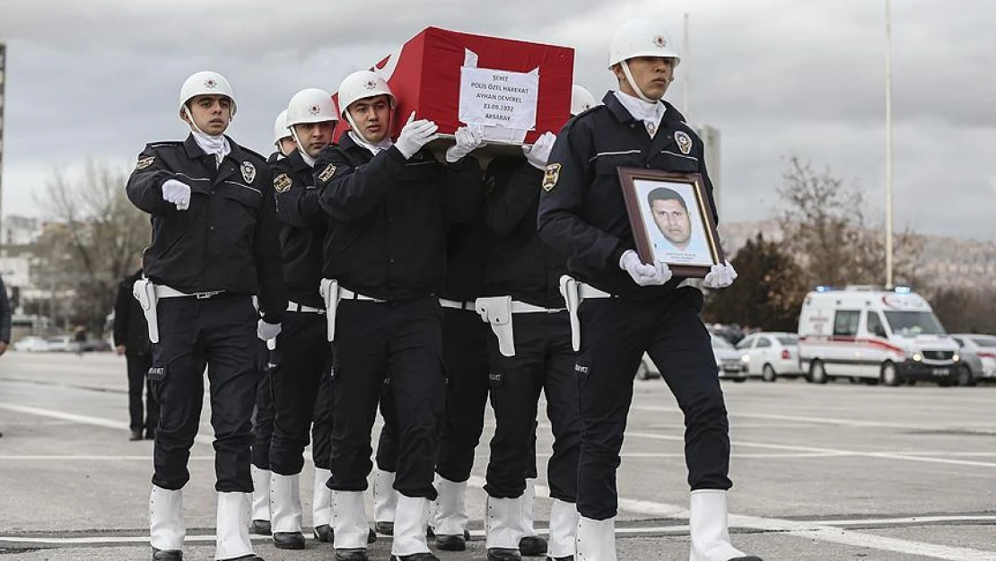 Şehit özel harekat polisi Demirel için Ankara'da tören