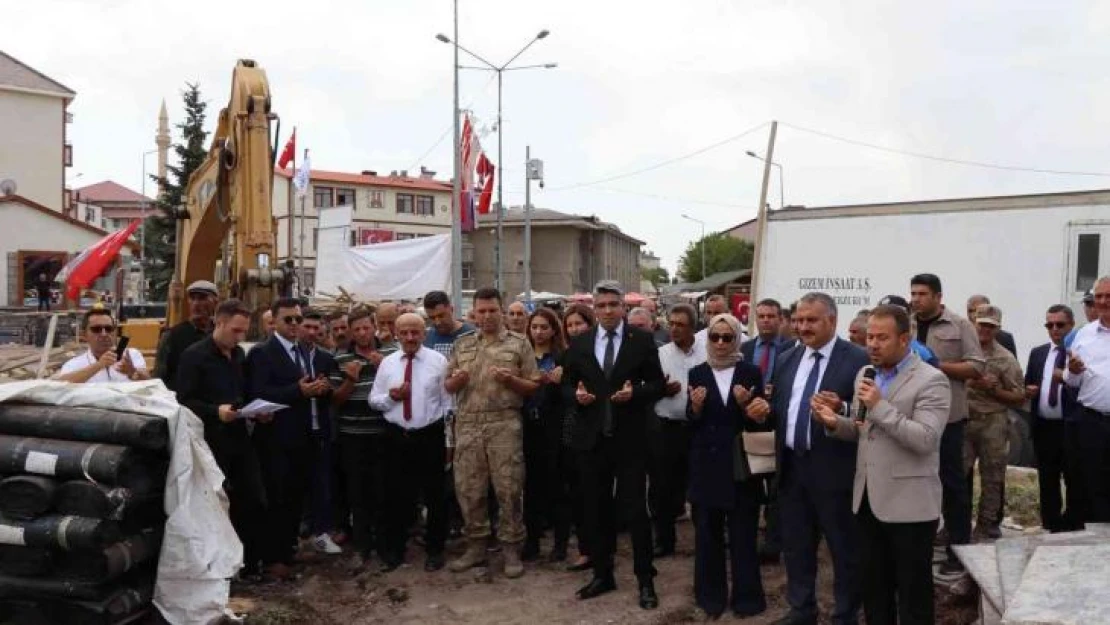 Şenkaya'da Hükümet Konağı, Belediye ve Adliye Binası temeli atıldı