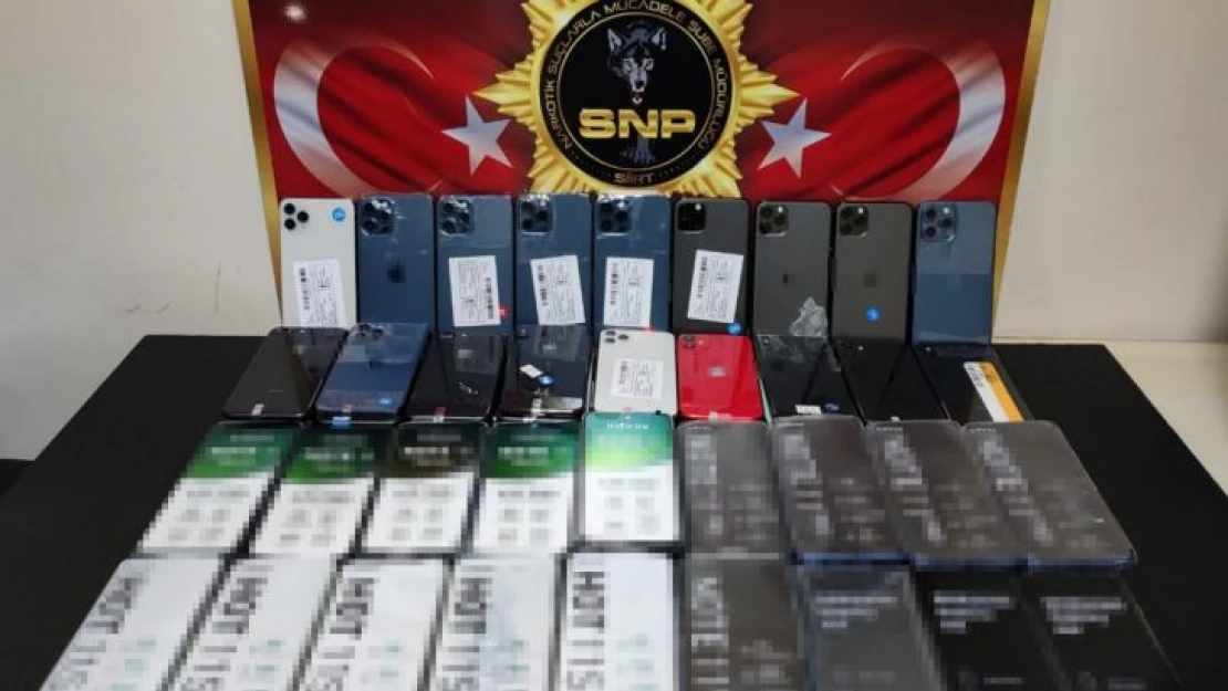 Siirt'te 79 adet kaçak cep telefonu ele geçirildi