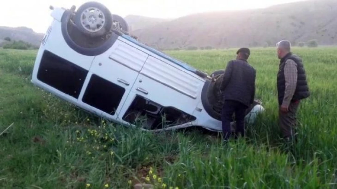 Siirt'te araç takla attı, sürücü yara almadan kazayı atlattı