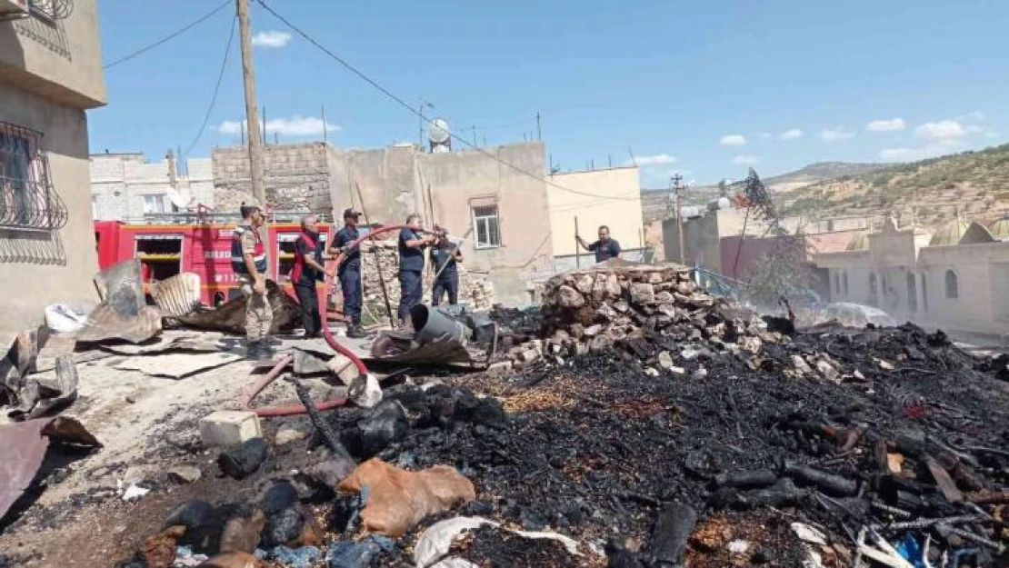 Siirt'te kış gelmeden 2 ton odun yandı