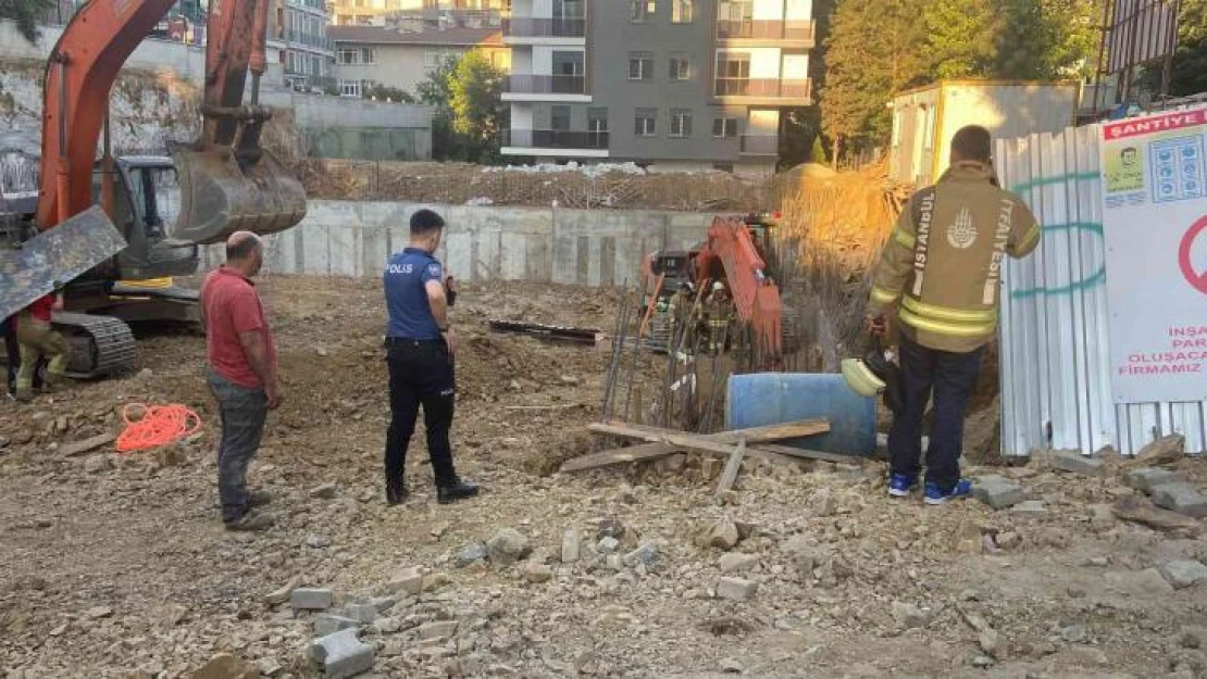 Şişli'de temeli kazılan inşaatta çökme meydana geldi: 2 yaralı