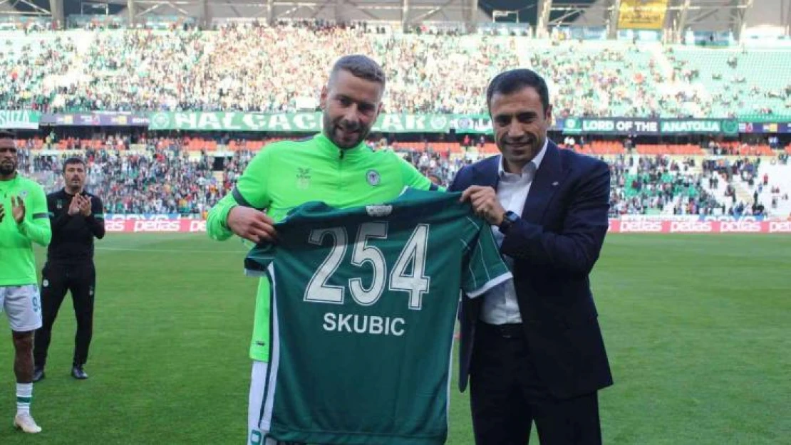 Skubic, Konyaspor formasıyla 254. maçında