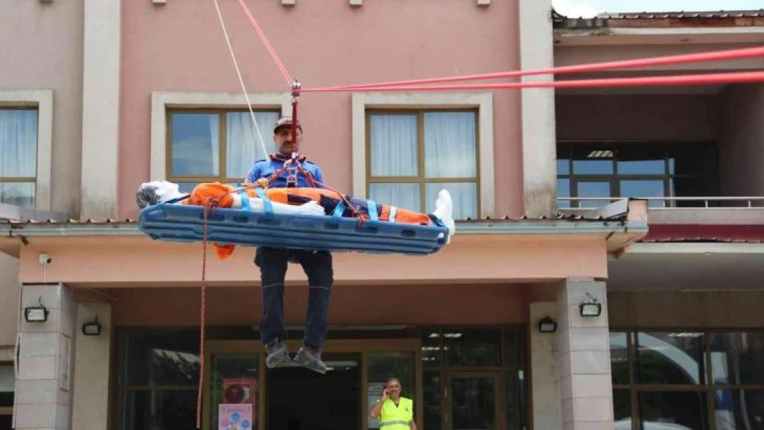 Solhan'da gerçeği aratmayan deprem ve yangın tatbikatı