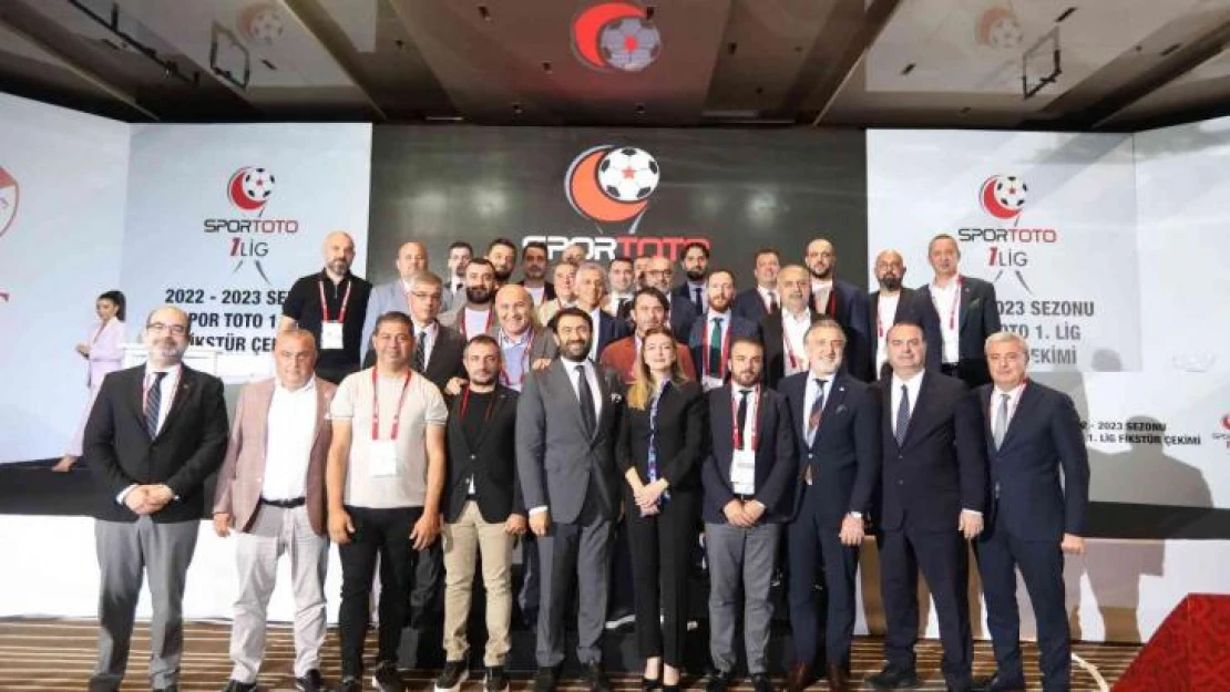 Spor Toto 1. Lig 2022-2023 sezonu fikstürü çekildi