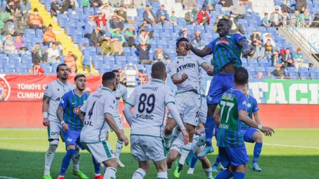 Spor Toto Süper Lig: Çaykur Rizespor: 2 - Konyaspor: 1 (Maç sonucu)