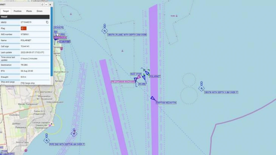 Tahıl koridoru sayesinde Türk bayraklı Polarnet ve Türk sahipli Navistar gemileri Türkiye'ye geliyor