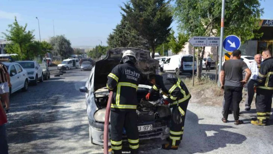 Tamire giderken alev aldı