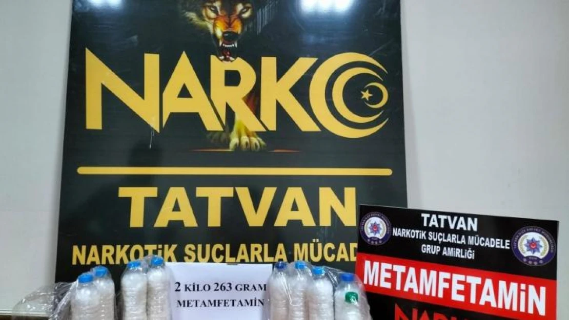 Tatvan'da 2 kilo 263 gram metamfetamin ele geçirildi