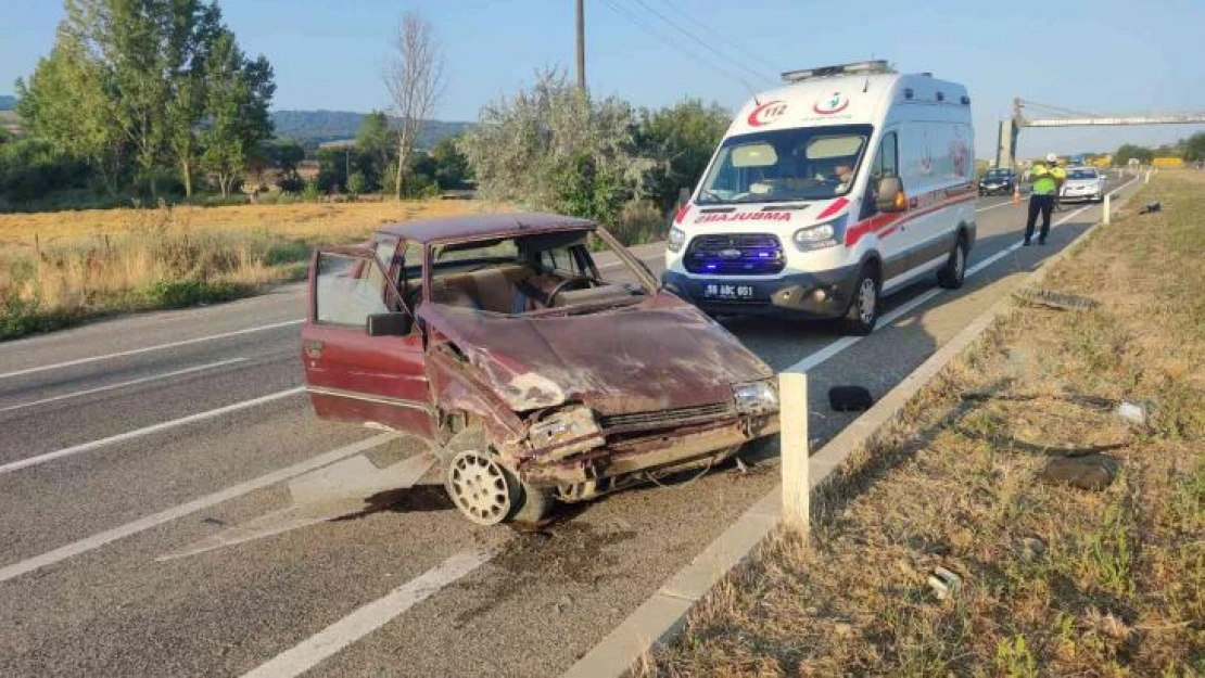 Tekirdağ'da trafik kazası: 1 yaralı