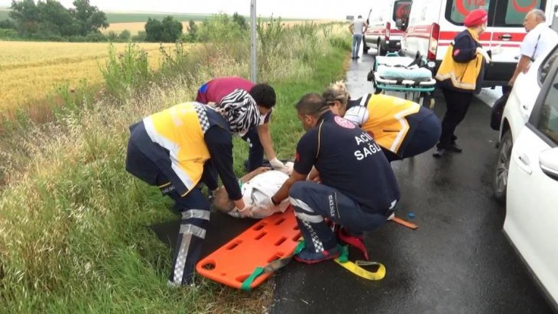 Tekirdağ'da trafik kazası: 2'si ağır 4 yaralı