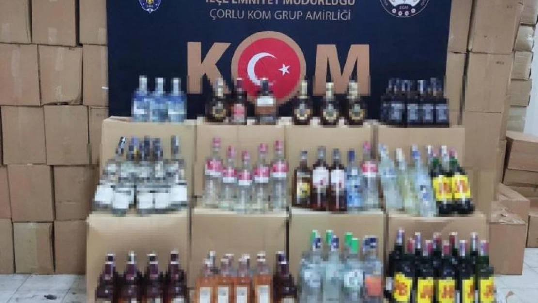 Tekirdağ emniyetinden kaçak içkiye geçit yok