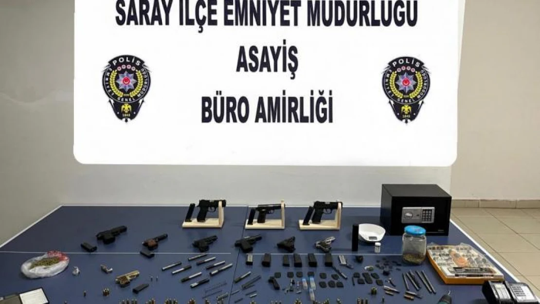 Tekirdağ Emniyetinden uyuşturucu ve silah  operasyonu