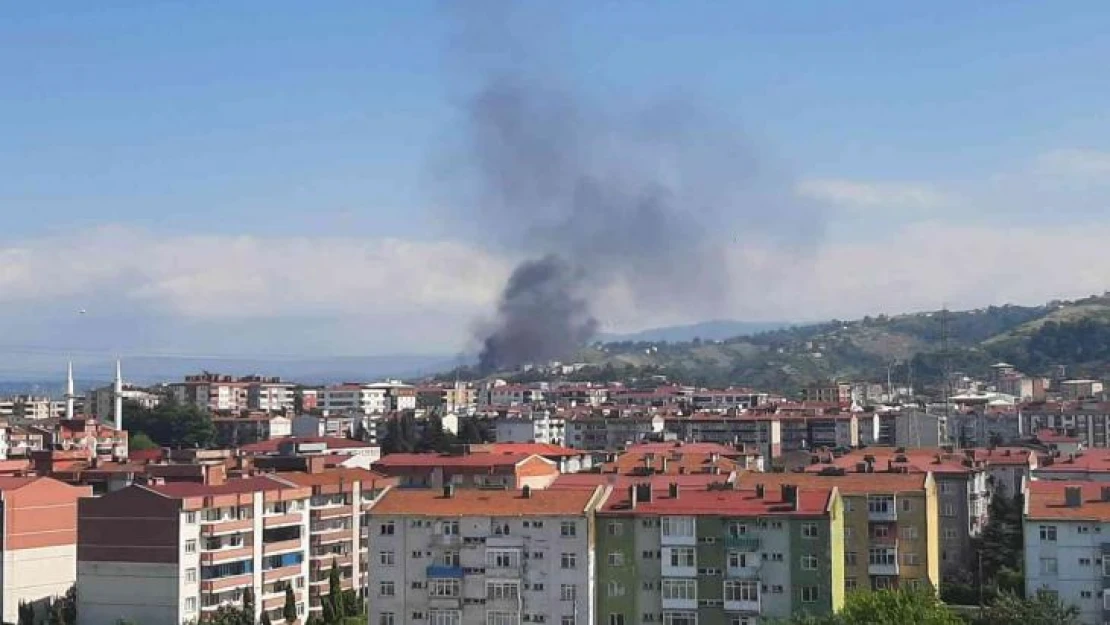 Tekkeköy'deki yangın korkuttu