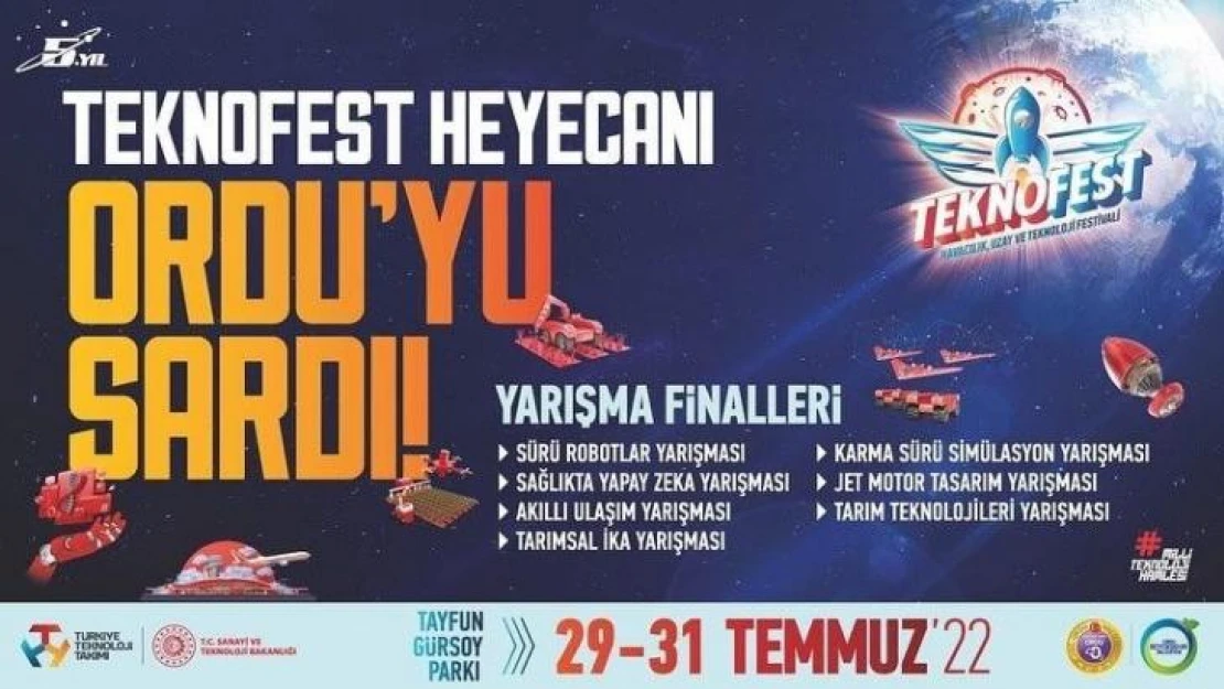 TEKNOFEST rüzgârı Ordu'dan devam edecek