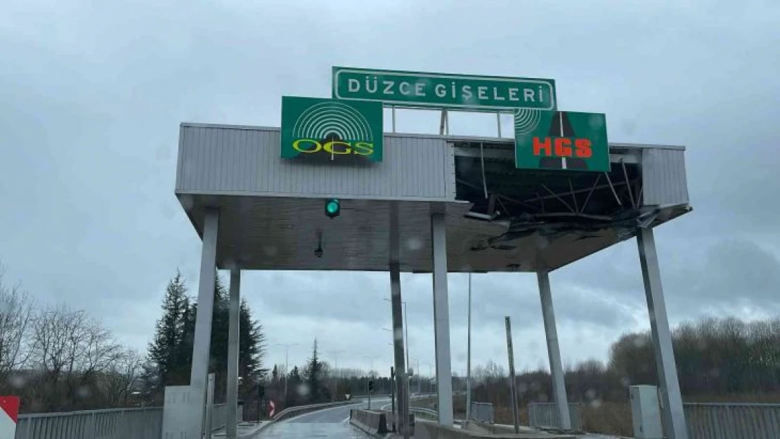 TEM Otoyolu Düzce gişeleri onarıma alındı