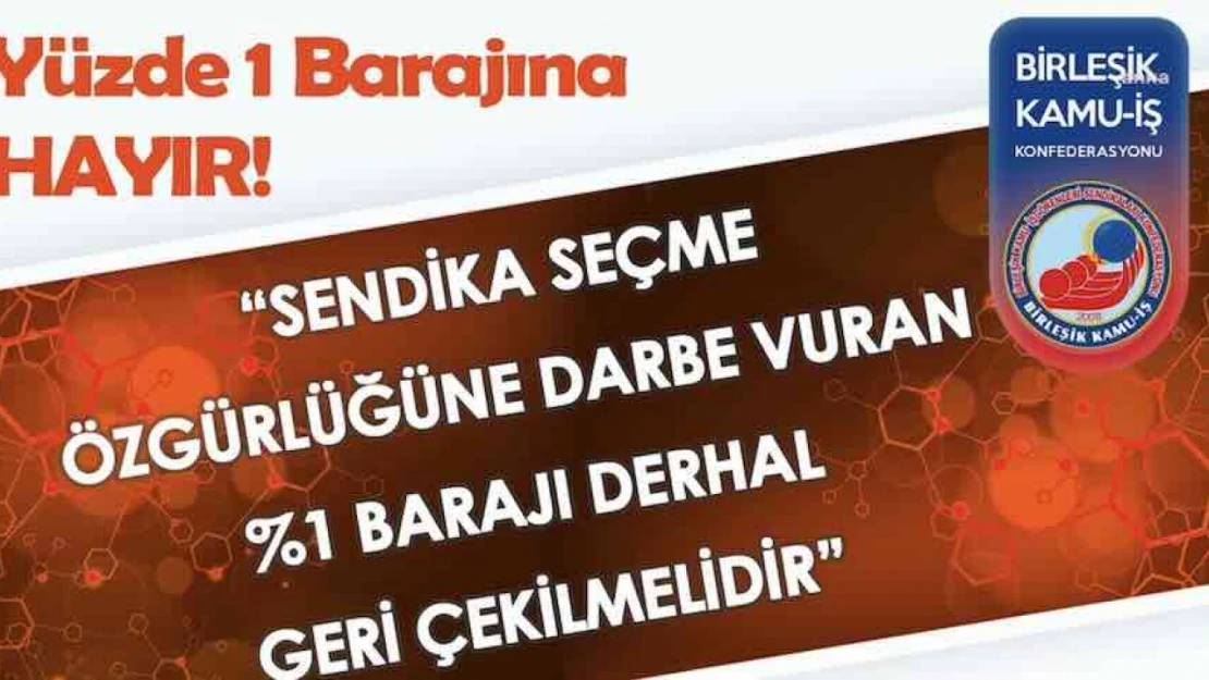 Toplu sözleşme ikramiyesi için getirilen yüzde 1 barajına memurlardan tepki