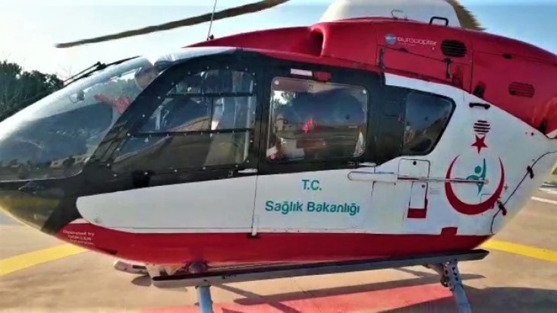 Trabzon'dan Samsun'a ambulans helikopterle getirildi