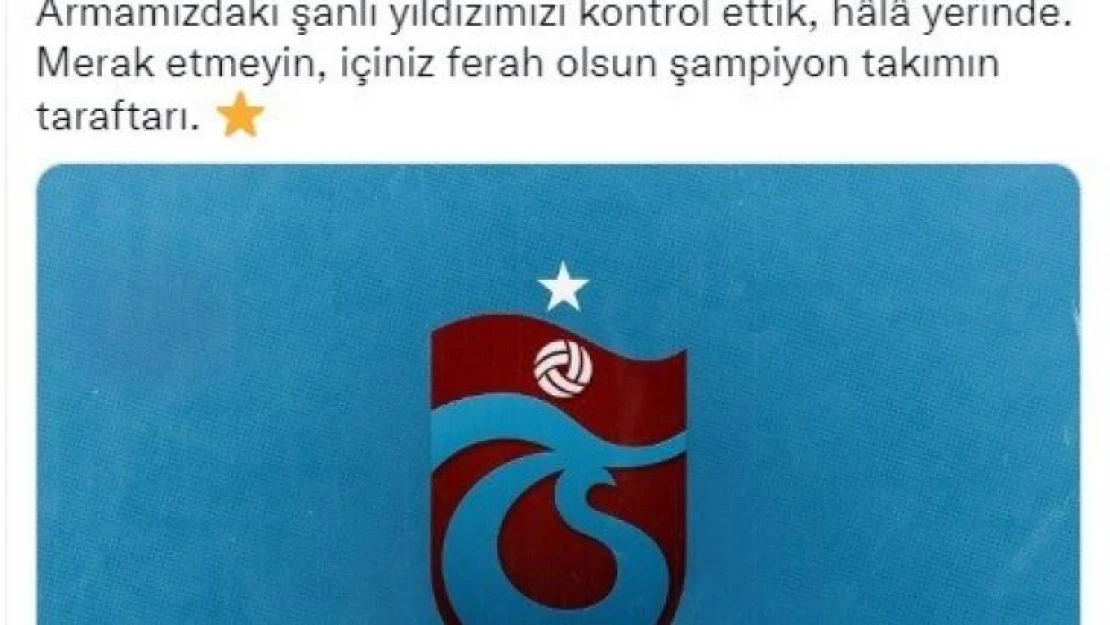 Trabzonspor'dan Fenerbahçe'ye yıldız göndermesi