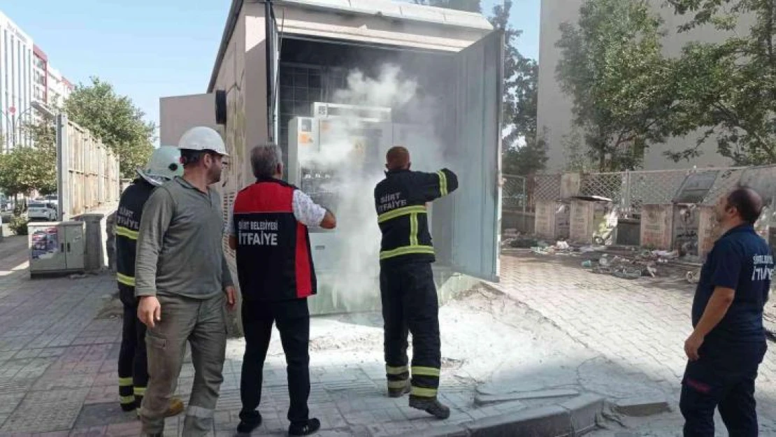 Trafoda çıkan yangın itfaiyenin müdahalesiyle söndürüldü