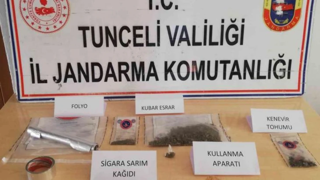 Tunceli'de uyuşturucu operasyonu