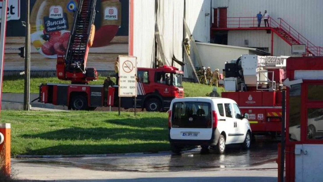 Tuzla'da fabrikanın soğuk hava deposunda yangın