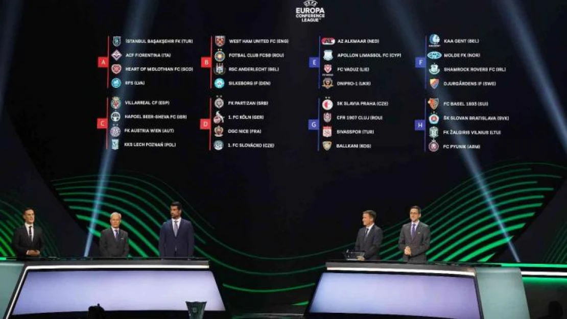 UEFA Avrupa Konferans Ligi'nde grup kuraları İstanbul'da çekildi