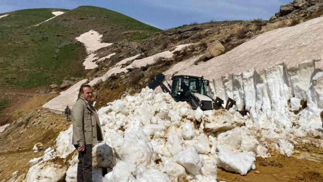 Uludere'de kapalı yayla yolları bir bir açılıyor