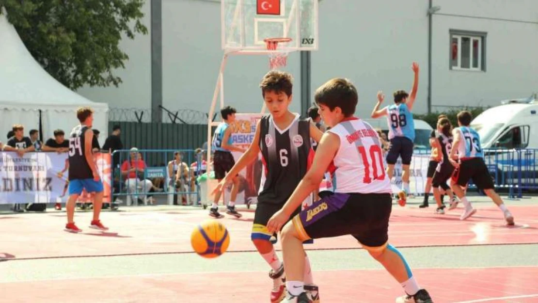 Ümraniye'de 3x3 Sokak Basketbolu Turnuvası nefes kesti