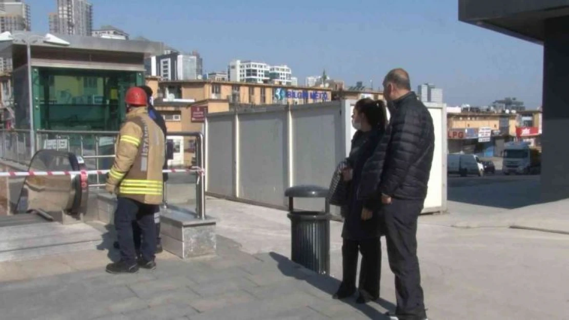 Ümraniye'de metro istasyonunda yangın paniği: Seferler durduruldu