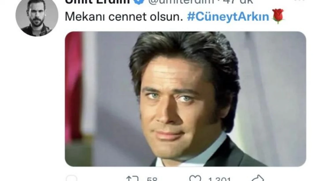 Ünlü isimlerden Cüneyt Arkın'a veda mesajları