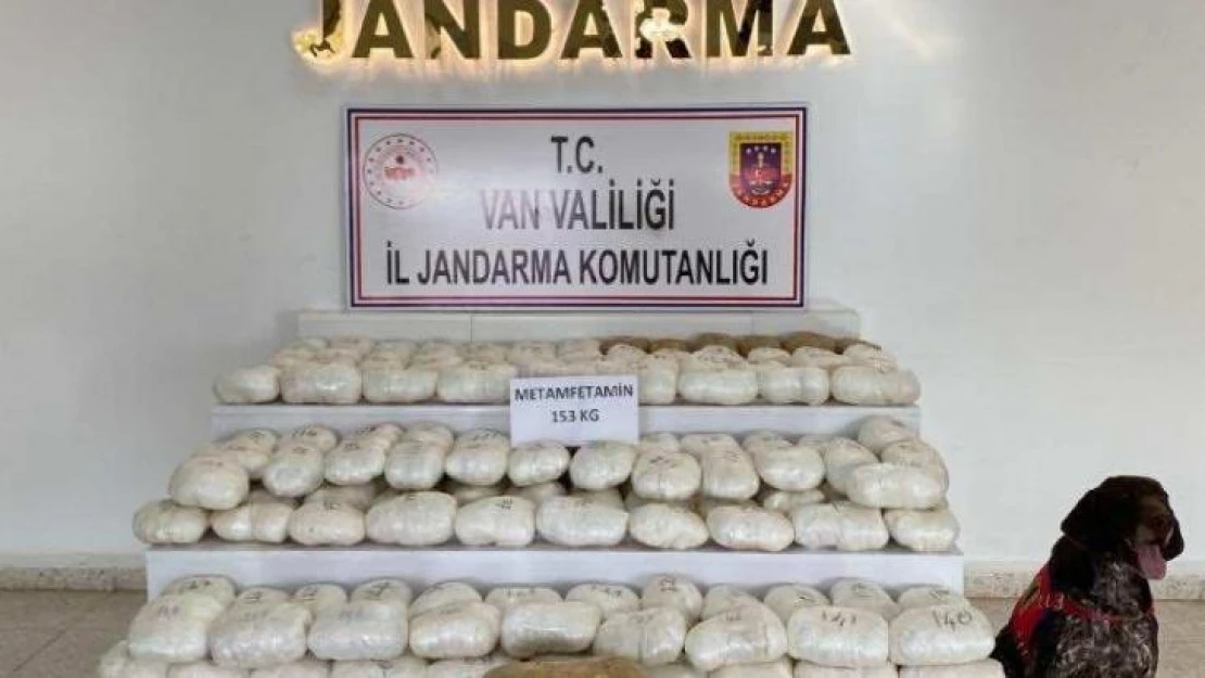 Van'da 153 kilogram metamfetamin ele geçirildi