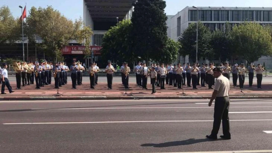 Vatan Caddesinde 30 Ağustos Zafer Bayramı provası gerçekleştirildi