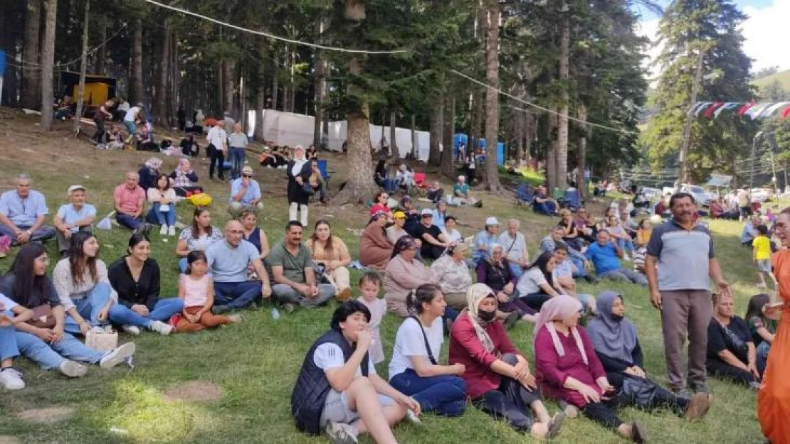 Yamaç paraşütçüsü festivalde piknikçilerin arasına inince yürekler ağza geldi