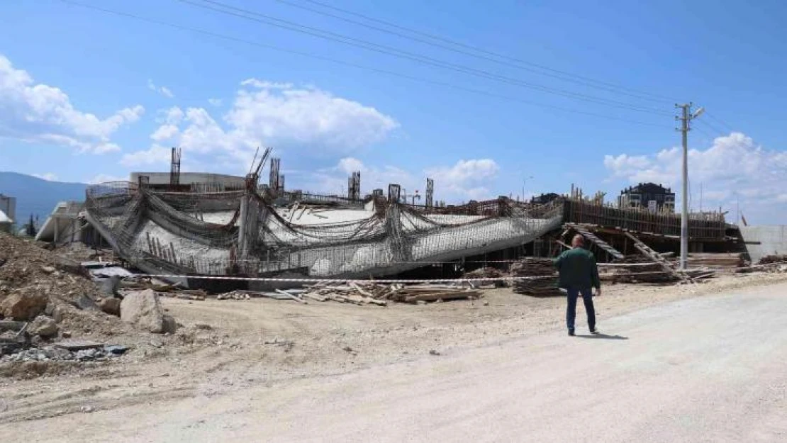 Yapımı devam eden Yöresel Ürünler Pazarı çöktü