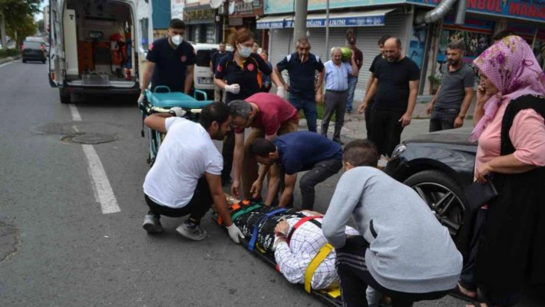 Yayaya çarpan sürücü olay yerini terk etti: O anlar kamerada