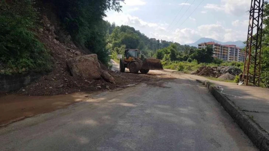 Yenice'de heyelan bölgelerinde çalışmalar sürüyor