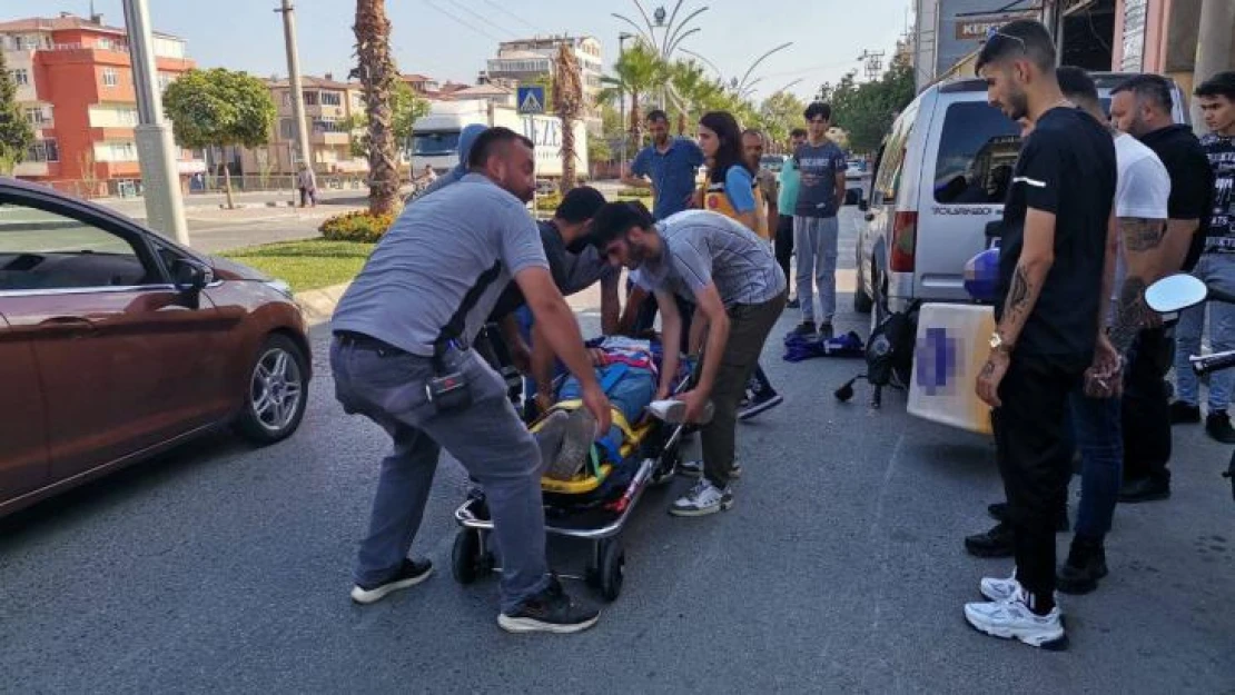 Yola çıkan yayaya çarpmamak isterken park halindeki araca girdi