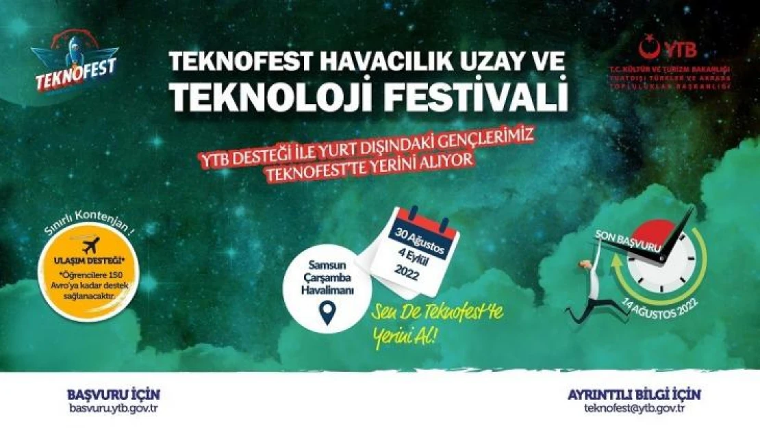 YTB dünyanın dört bir yanından gençleri TEKNOFEST'e davet ediyor